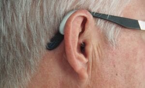 Hearing Aid in Ear. Hearing Aid Feedback. Hearing Aid Whistling.